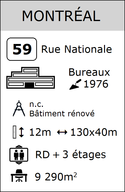 La fiche tour Montr&eacute;al